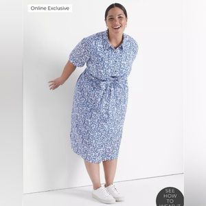 NWT Lane Bryant cotton floral dress size 16P